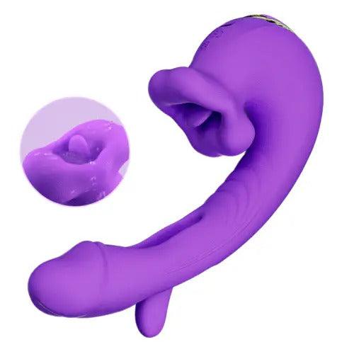 Isolde - Upgraded Mouth-Shaped 3 In 1 Flapping & Biting & Toungue Vibrator Vibrators