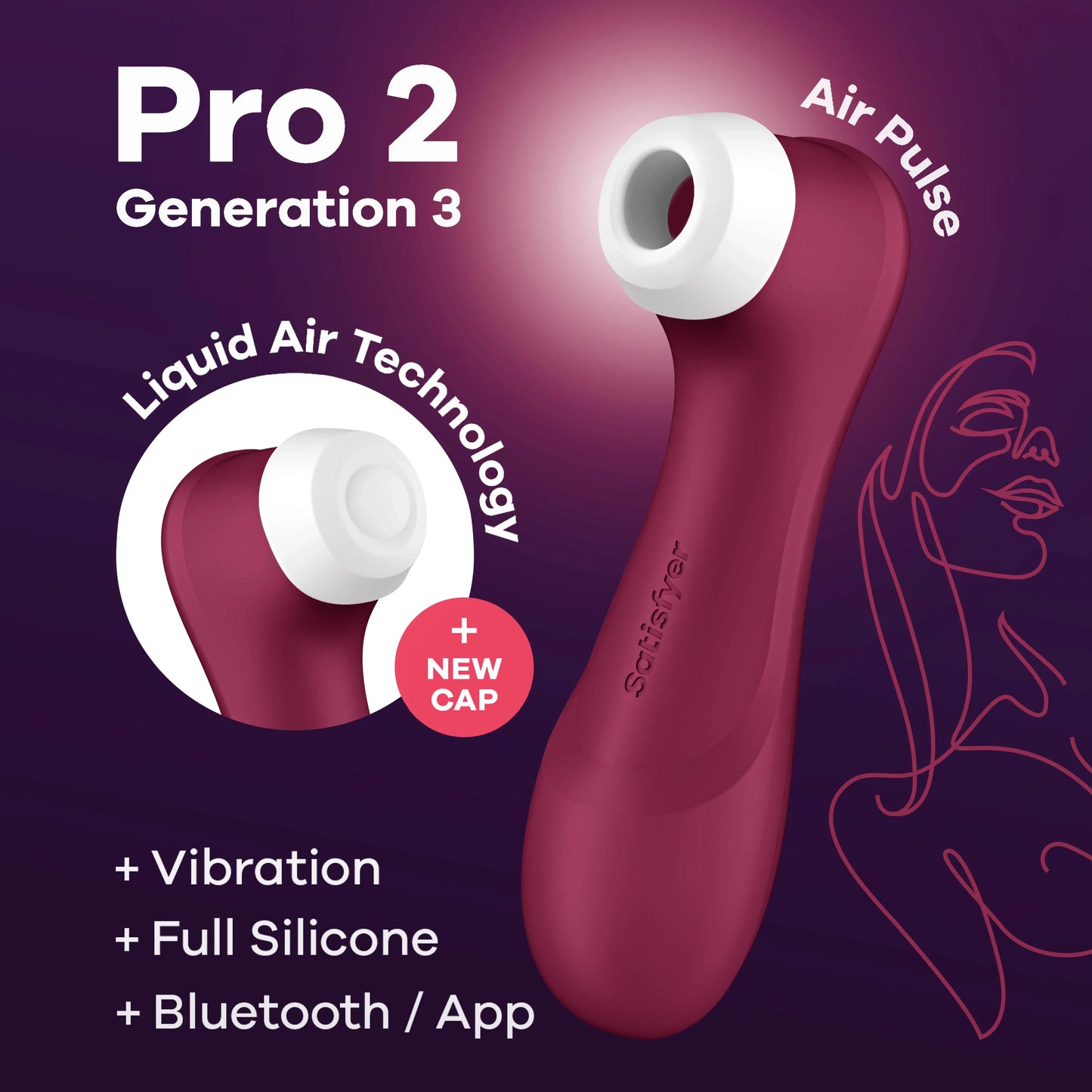 Satisfyer Pro 2 Generation 3 Connect – Liquid Air Technology Vibrator