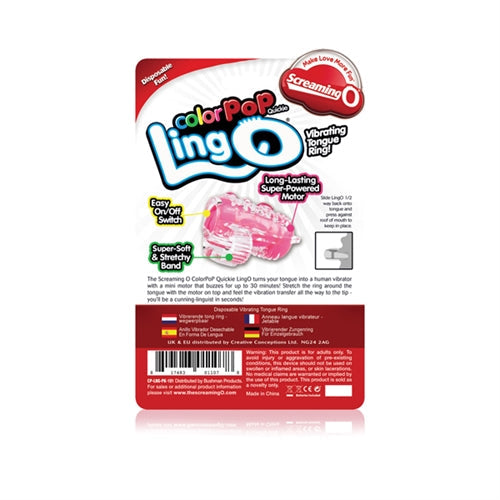 ColorPoP Quickie Ling O Tongue Vibrator – Wireless Disposable Vibrator