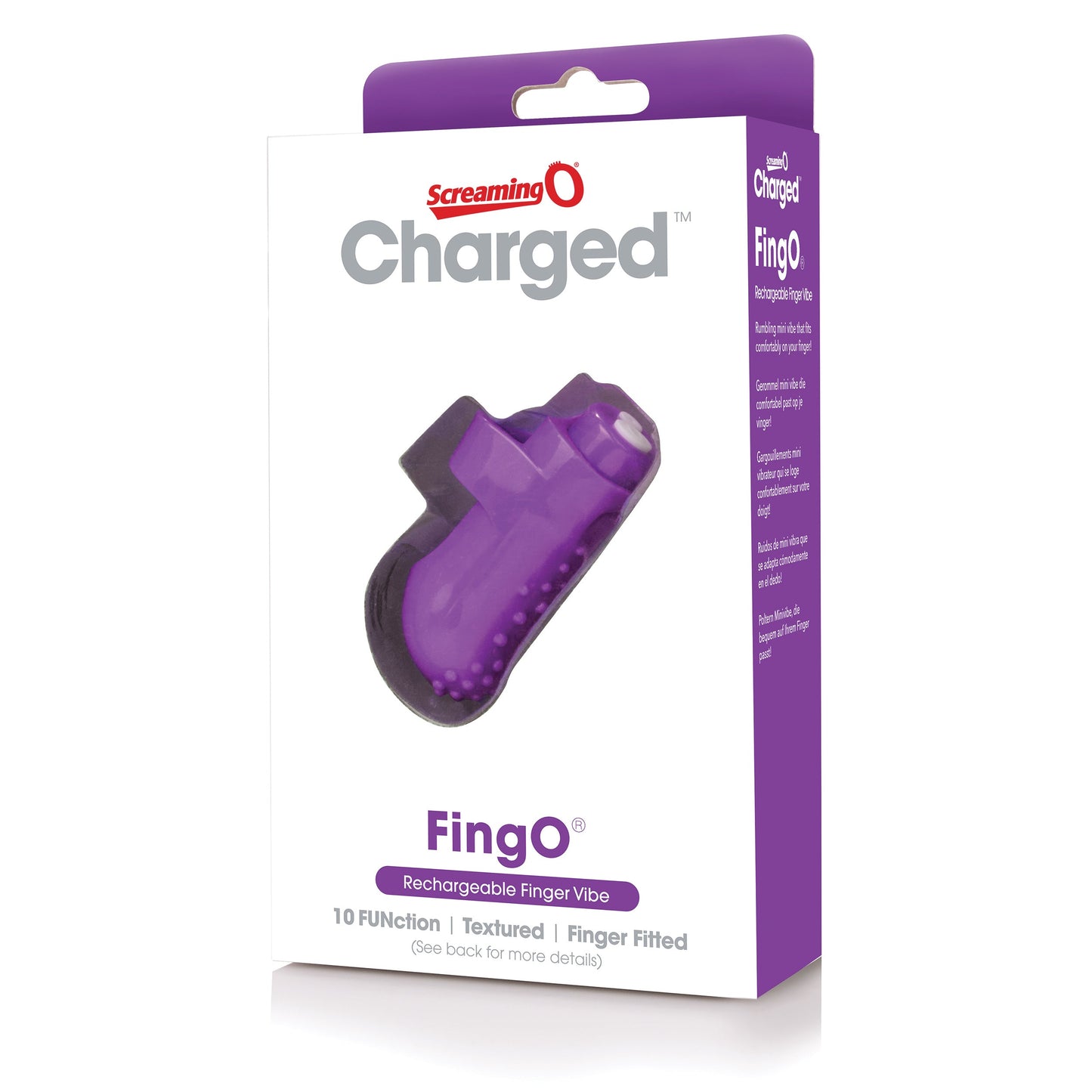 Charged Fing O – Rechargeable Mini Finger Vibrator with Vooom Technology