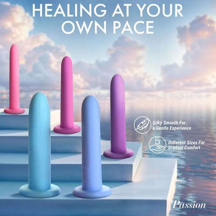 Silicone Pelvic Kegel Exerciser Set – Body-Safe Silicone Dilator & Kegel Exercise Set