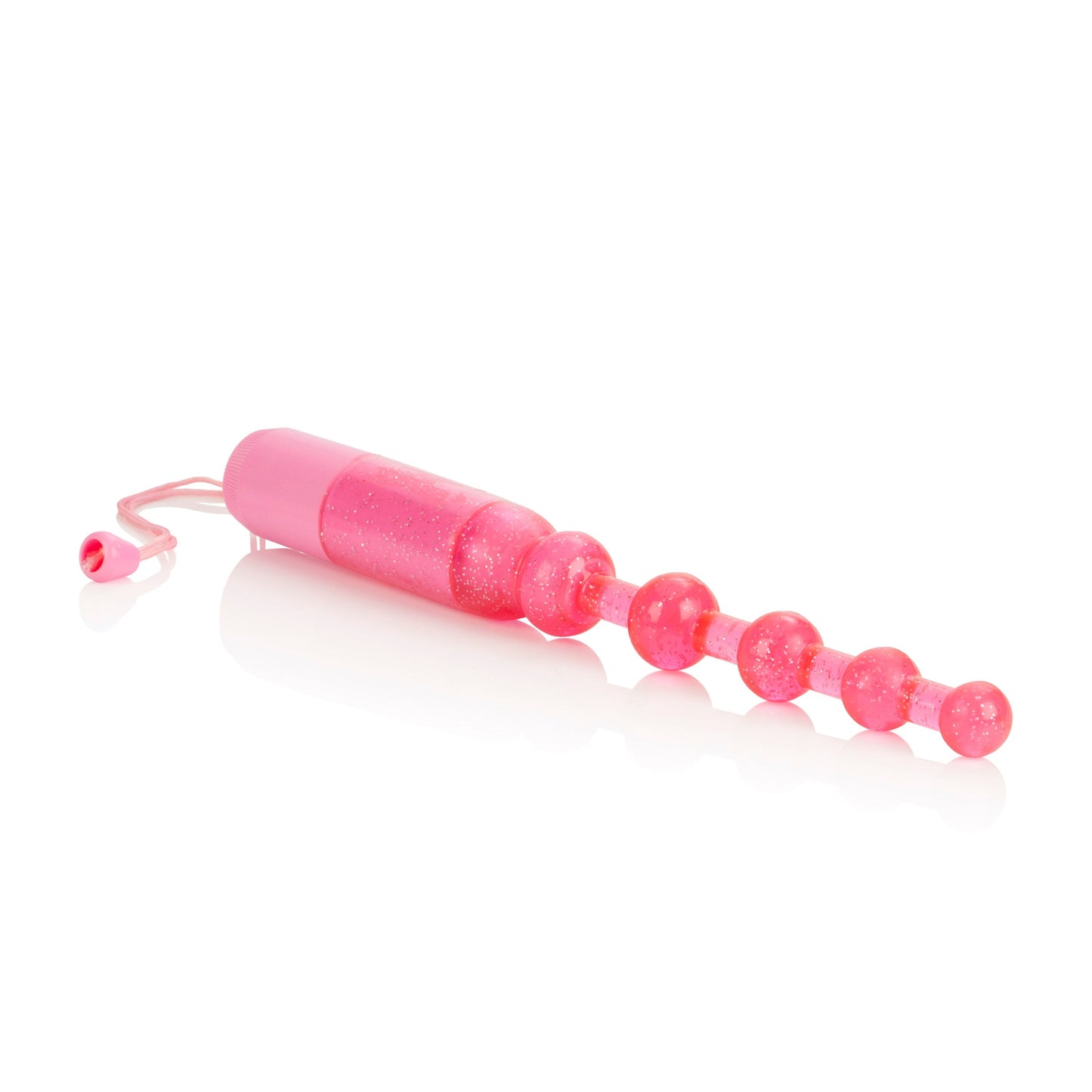 CalExotics Pink Vibrating Pleasure Beads with Beaded Shaft