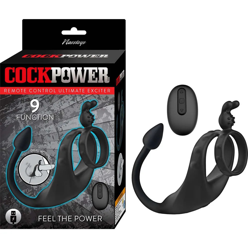 Nasstoys Cockpower Ultimate Exciter – Remote-Controlled USB Rechargeable Erection Enhancer