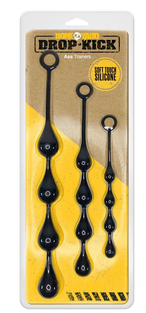 Drop Kick Silicone Beginner Ass Training Kit Three Piece Set