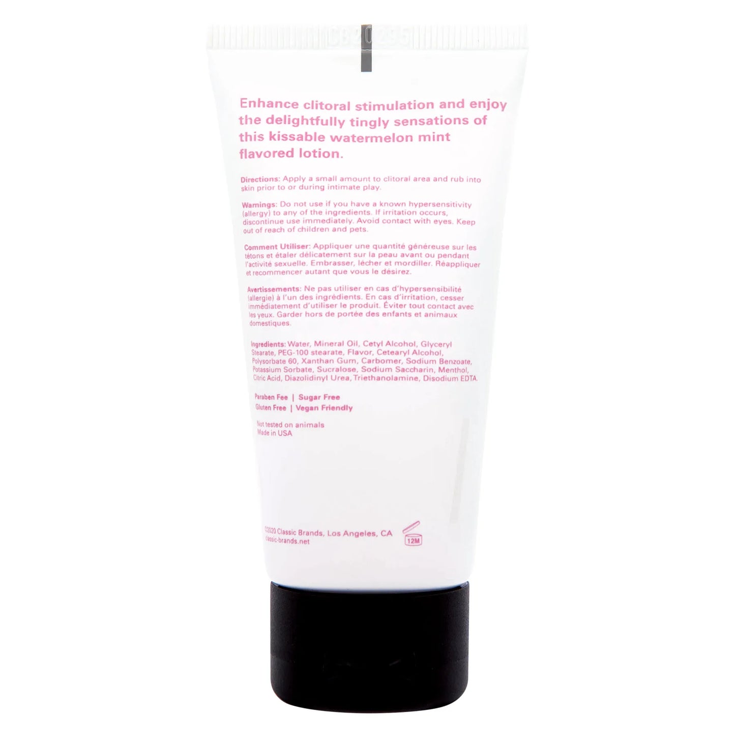Joy Buzzer Watermelon – Kissable Cooling Lotion for Clitoral Stimulation