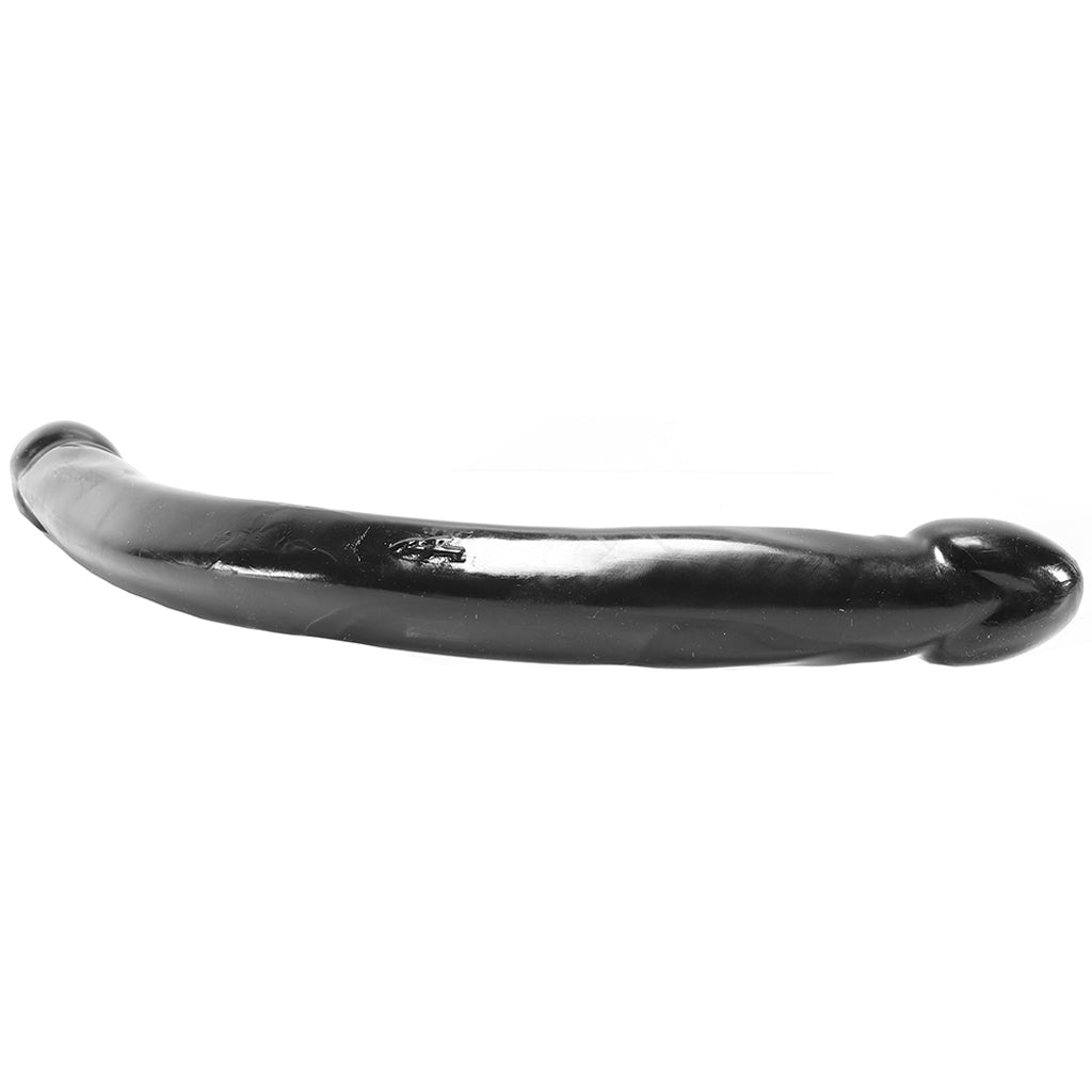 Smooth Double Header 18 Inch Dildo in Black Dildo Sex Toys > Double Ended Dildos