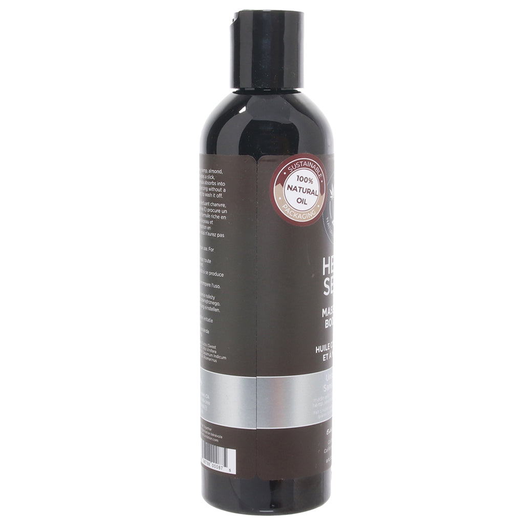 Hemp Seed Massage Oil 8oz/236ml in Unscented Sensual Love > Massage