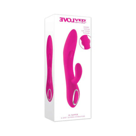 Evolved G-Tapper – USB Rechargeable Rabbit Vibrator with Dual Motors and Flexible G-Spot Shaft