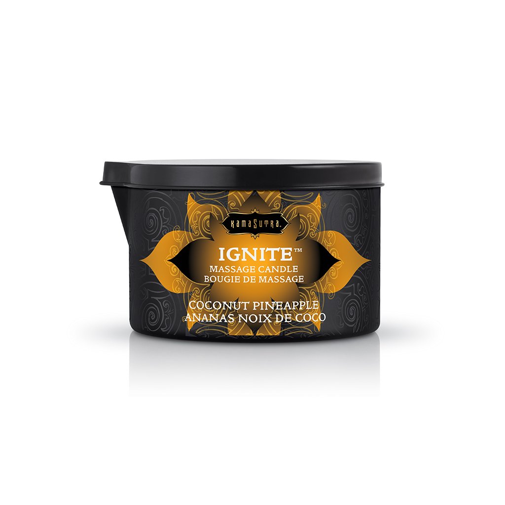Kama Sutra Ignite Coconut Pineapple (6 Oz) Massage Candle and Oil