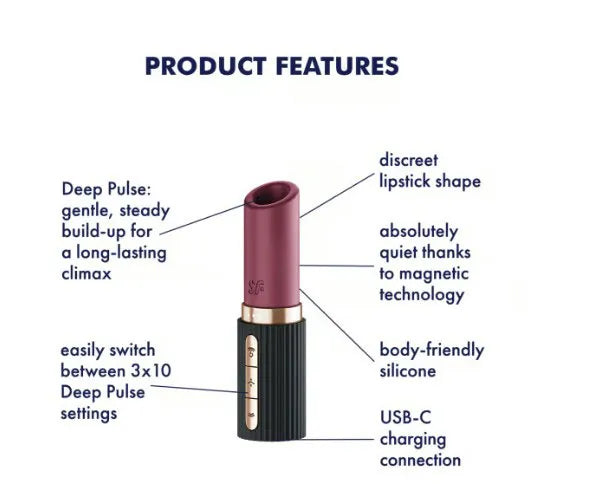 Deep Kiss – Discreet Pressure Wave Air Pulse Vibrator