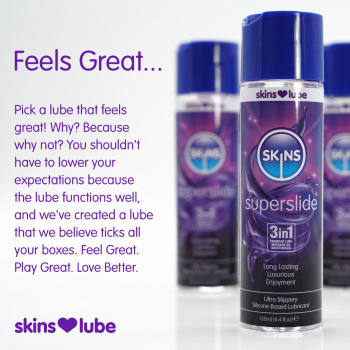 Skins Super Slide – Silicone-Based Lubricant 4.4oz
