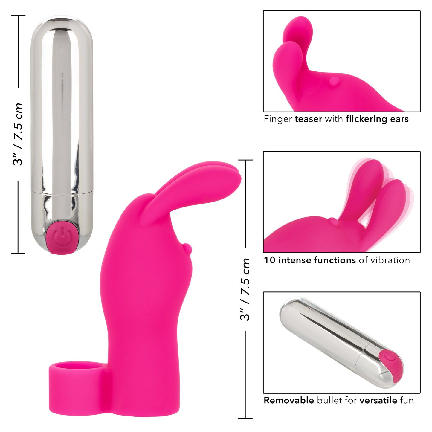 Intimate Play Rechargeable Bunny Finger Vibrator
