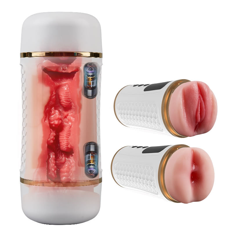Throb - Dual-End Vibrating Stamina Trainer Edging Delay & Endurance Builder Male Stroker Masturbation Cup