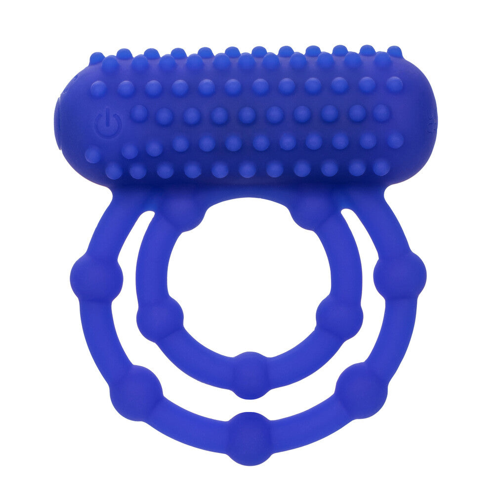 Maximus 10 Bead Rechargeable (Black) – Stretchy Silicone Cock Ring