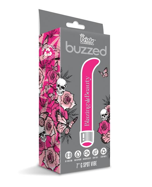 Prints Charming Buzzed 7 Inch G Spot Vibe Blazing Beauty Pink