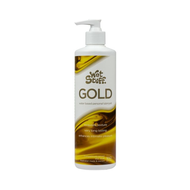 Wet Stuff Gold – Long-Lasting Clear Water-Based Lubricant
