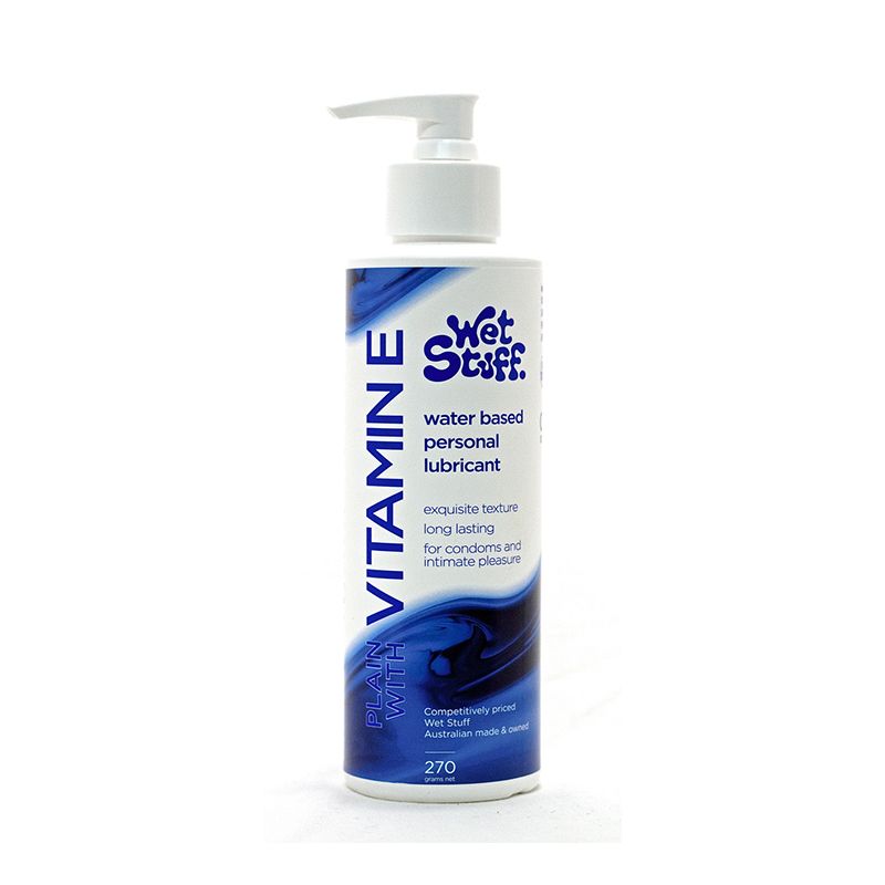 Wet Stuff Plain Enriched With Vitamin E – Water-Based Lubricant
