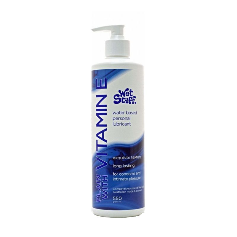 Wet Stuff Plain Enriched With Vitamin E – Water-Based Lubricant