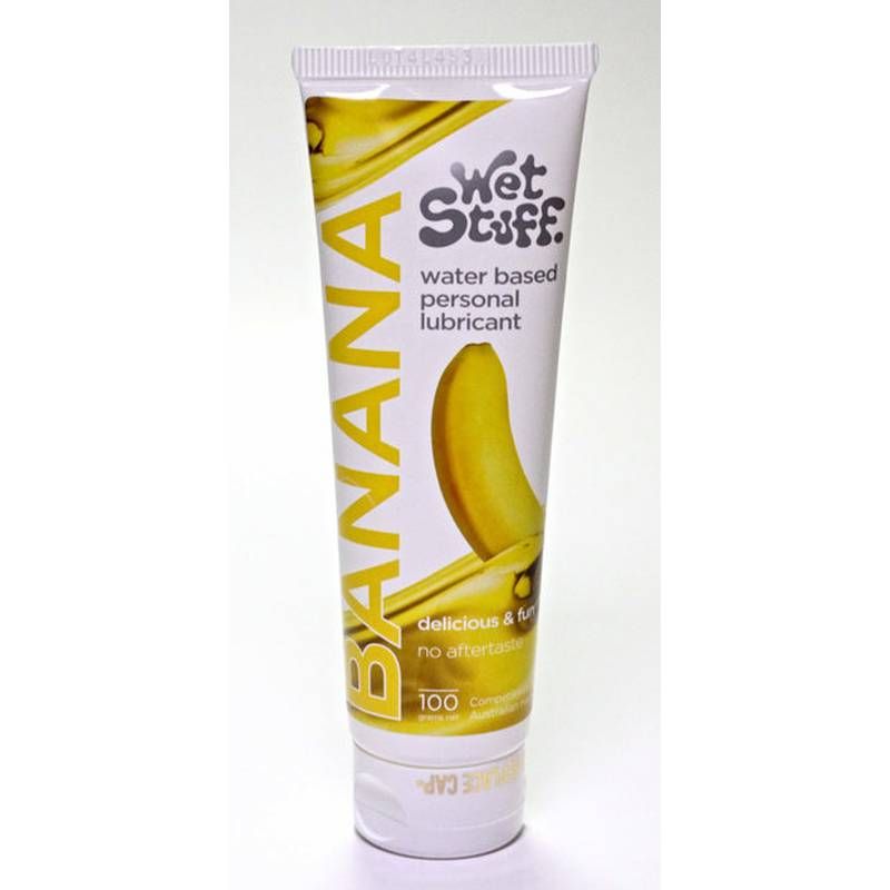 Wet Stuff Banana – Edible Silky Lubricant 100g Tube