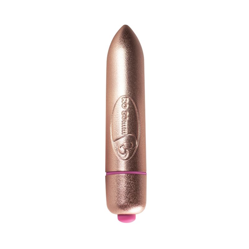 RO-80mm 7 Speed Precious Rose Gold Vibrating Bullet Toy