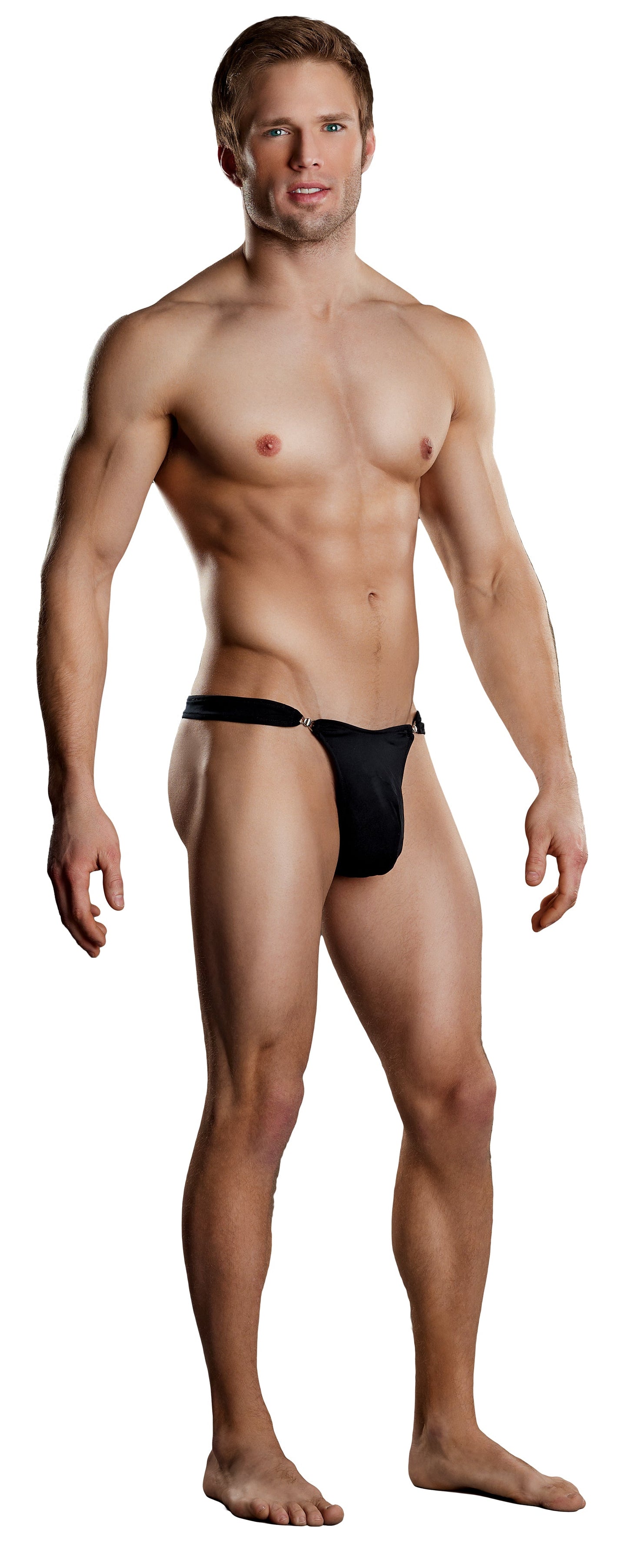 Male Power Bong Clip Thong for Men with Stretchy Spandex