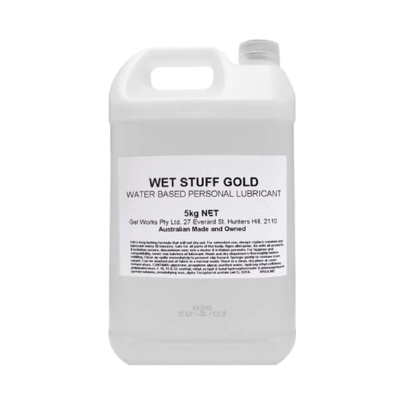 Wet Stuff Gold – Long-Lasting Clear Water-Based Lubricant