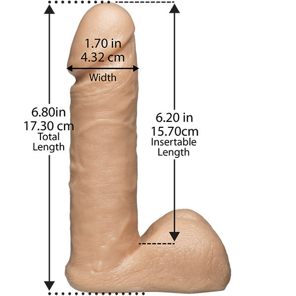 Vac-U-Lock 6 Inch Realistic Dildo Attachment – FirmSkyn Material Dildo