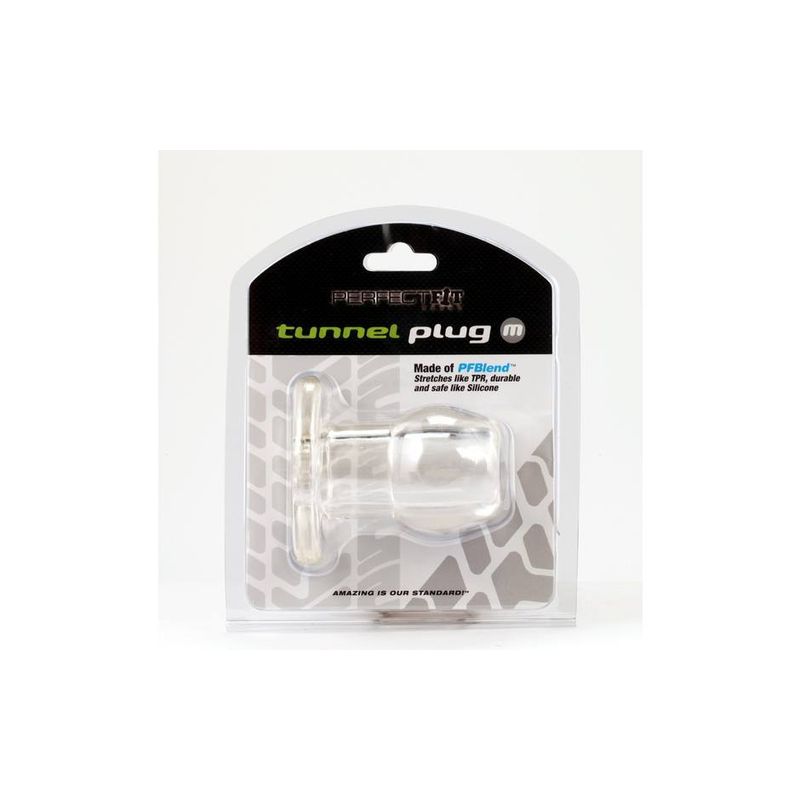 Perfect Fit Tunnel Plug Medium Clear – Medium Sized Butt Plug