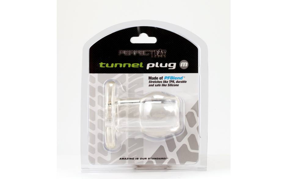 Perfect Fit Tunnel Plug Medium Clear – Medium Sized Butt Plug