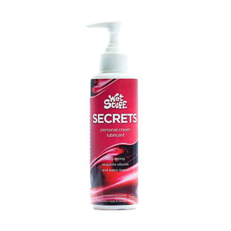 Wet Stuff Secrets – Silicone-Based Lotion Lubricant for Condom Use