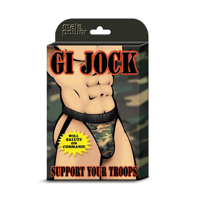 Gi Jock Novelty Underwear for Men with Camouflage Design and Plush Elastic Waistband