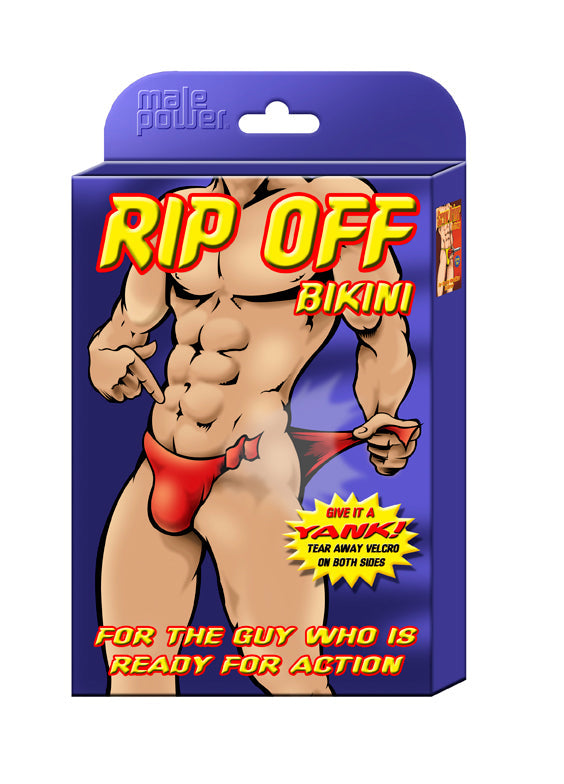 Rip Off Bikini Novelty Underwear for Men with Velcro Closure