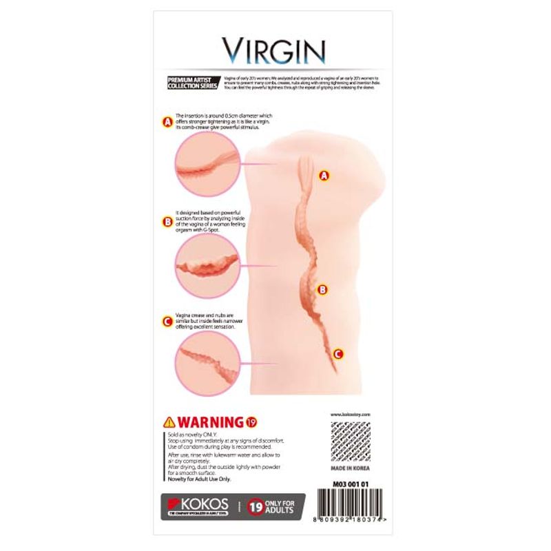 Kokos Three Sisters Virgin – Realistic Vagina Stroker