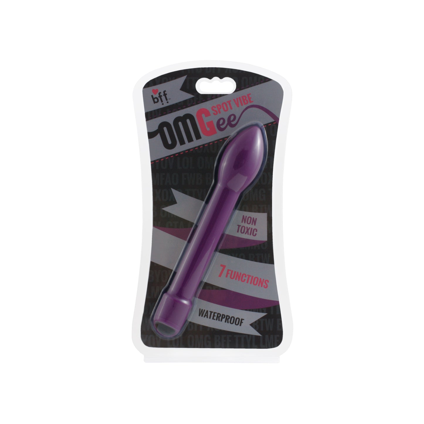 OMGee Spot Vibe (Purple) – Luxury Tapered Vibrator with Silky-Soft PU Coating