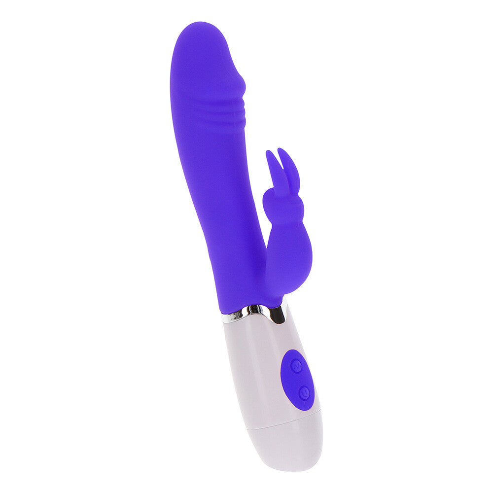 ToyJoy Funky Rabbit Vibrator – Splashproof Silicone Vibrator with Clitoral Stimulator
