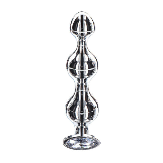 Diamond Star Beads Medium – Aluminium Butt Plug with Jewel Base > Anal Range > Anal Beads