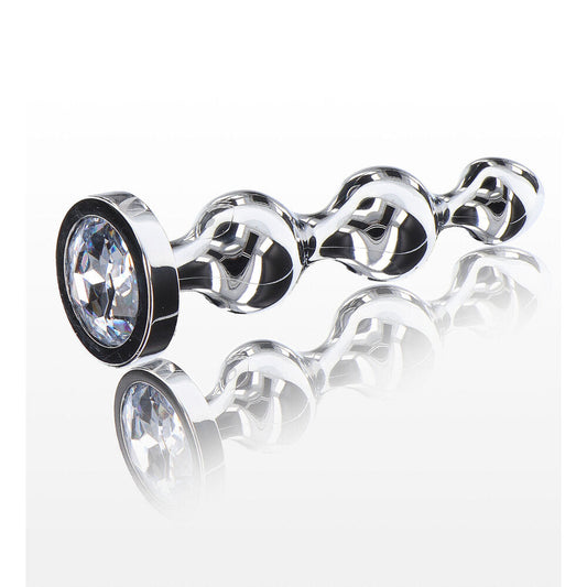 Diamond Star Beads Medium – Aluminium Butt Plug with Jewel Base > Anal Range > Anal Beads