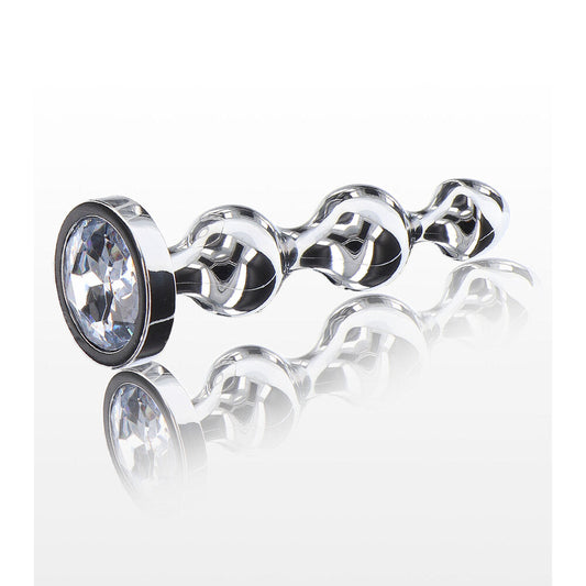 Diamond Star Beads Large – Aluminium Butt Plug With Jewel Base > Anal Range > Anal Beads