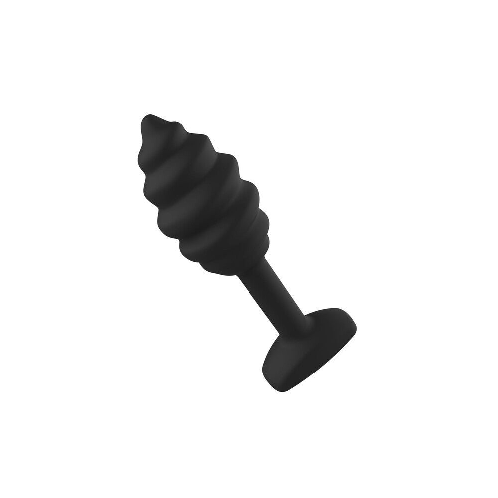 ToyJoy Swirl Textured Silicone Anal Plug Slim 3.6 Inch
