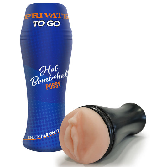 Private Hot Bombshell To Go – Compact Travel Masturbator > Sex Toys For Men > Masturbators > Vibrating