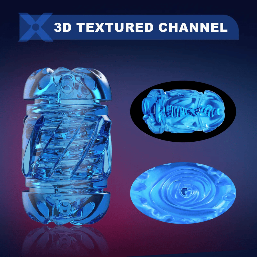 Acmejoy -Leten 3D Fleshy Telescopic Vibrating Automatic Male Masturbator Blowjob Stroker Masturbation Cup