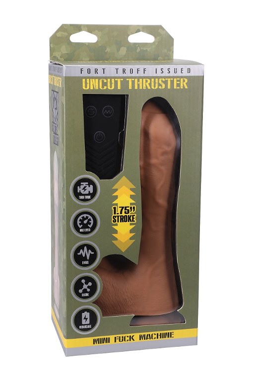 Fort Troff Uncut Thruster Mini (Flesh) – 1.75 Inch Stroke Vibration Machine