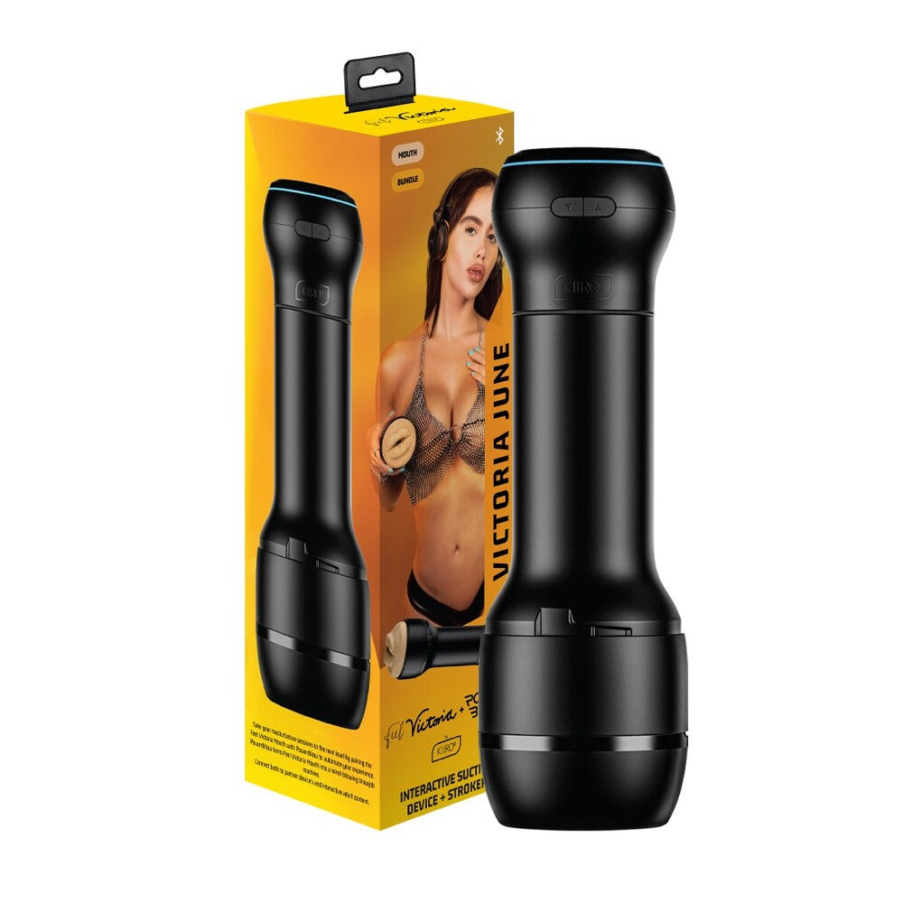 Kiiroo Combo PowerBlow and FeelStar Victoria June Interactive Masturbator