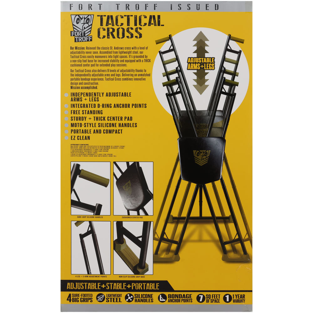 Fort Troff Tactical Cross – Adjustable Steel Restraint Frame
