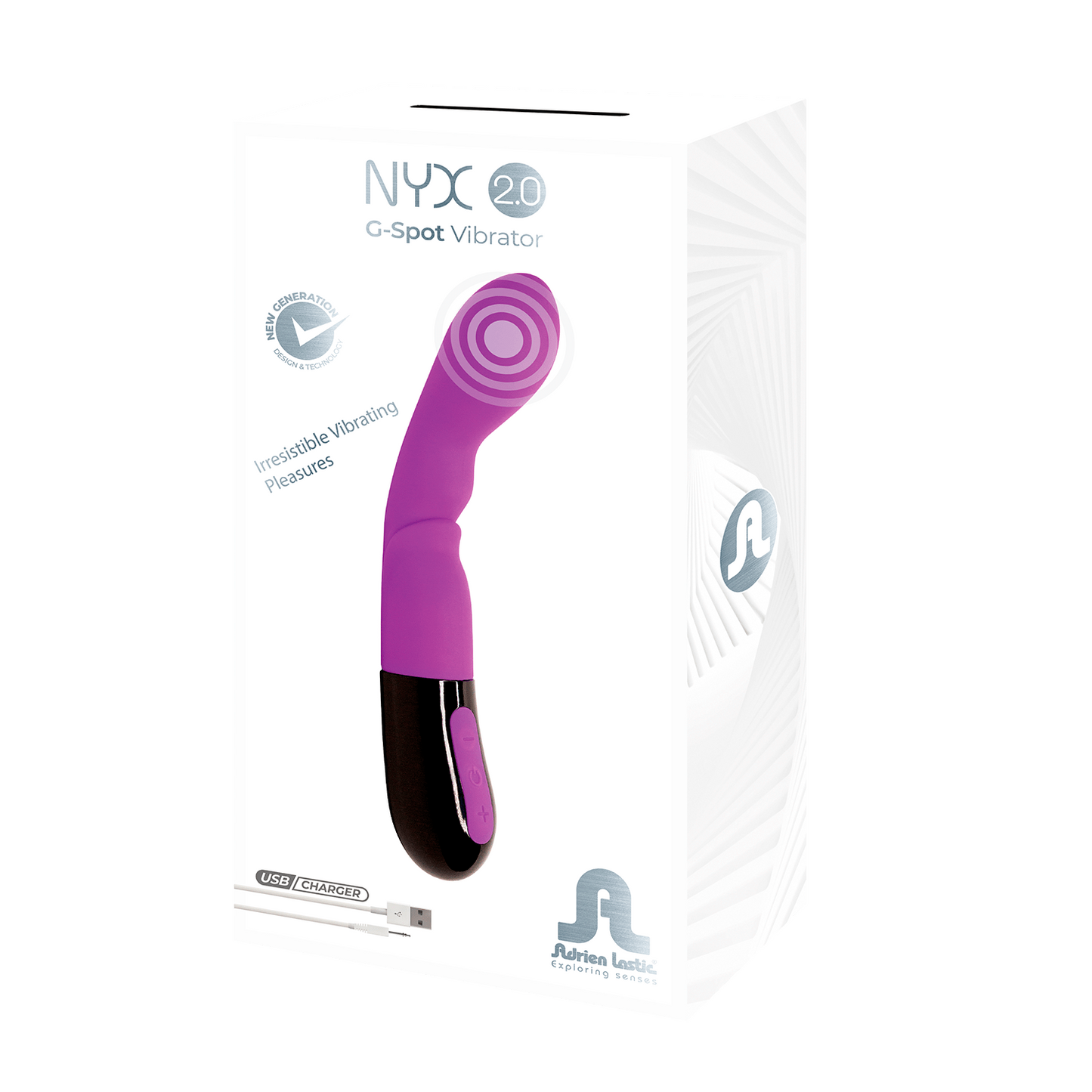 Adrien Lastic Nyx 2.0 Purple 2.0 G-Spot Vibrator with Charger