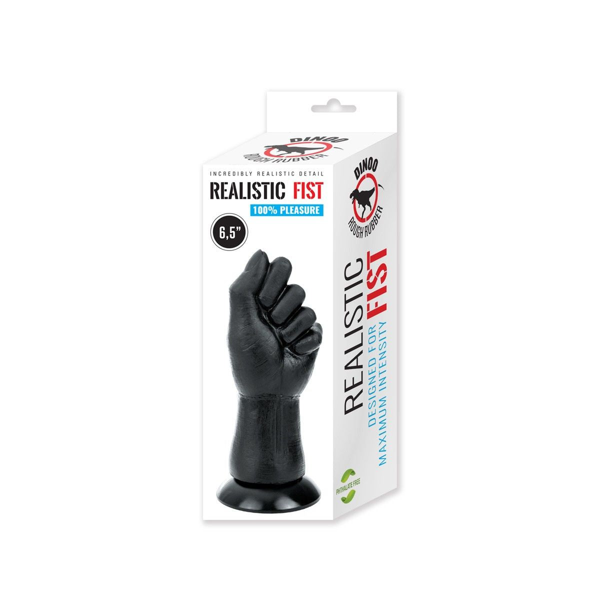 Dinoo King-Size Realistic Cock Fist Small Black 6.5 Inch