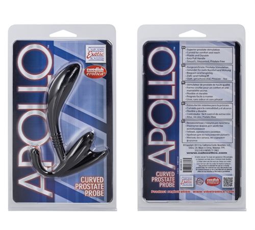 Apollo Curved Prostate Probe (Black) – Durable Pliable Prostate Probe