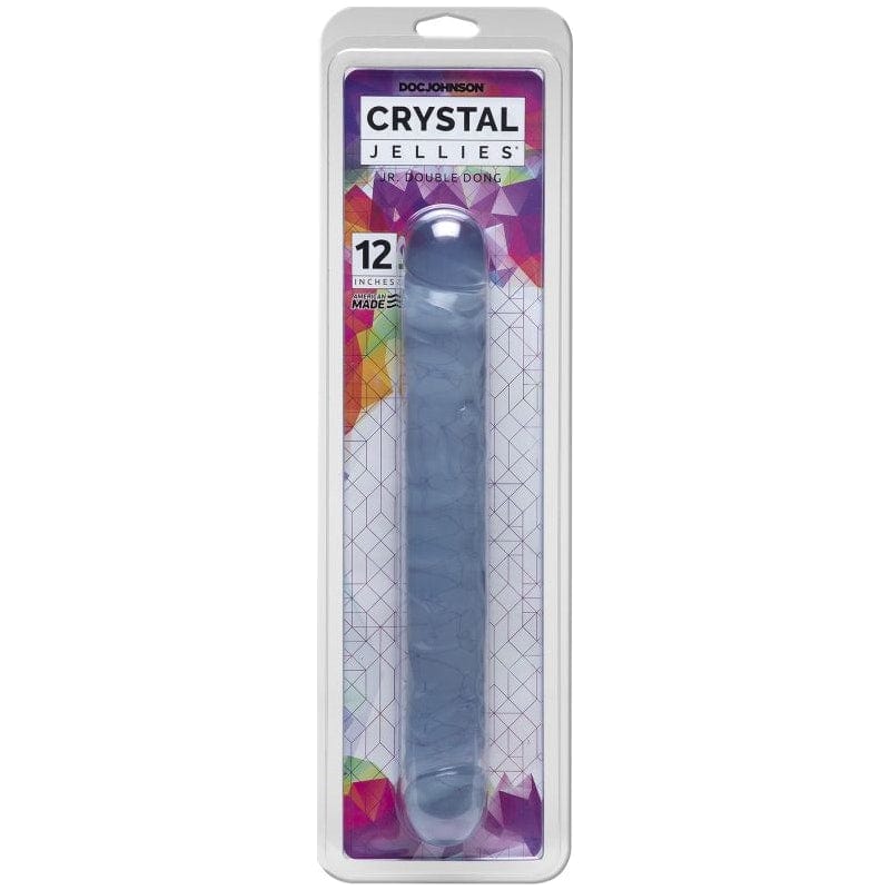 Doc Johnson Crystal Jellies Jr. Double Dong – Soft Flexible 12 Inch Double-Ended Dong