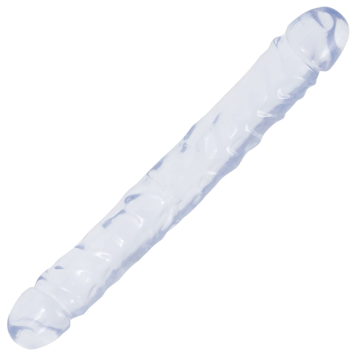 Doc Johnson Crystal Jellies Jr. Double Dong – Soft Flexible 12 Inch Double-Ended Dong