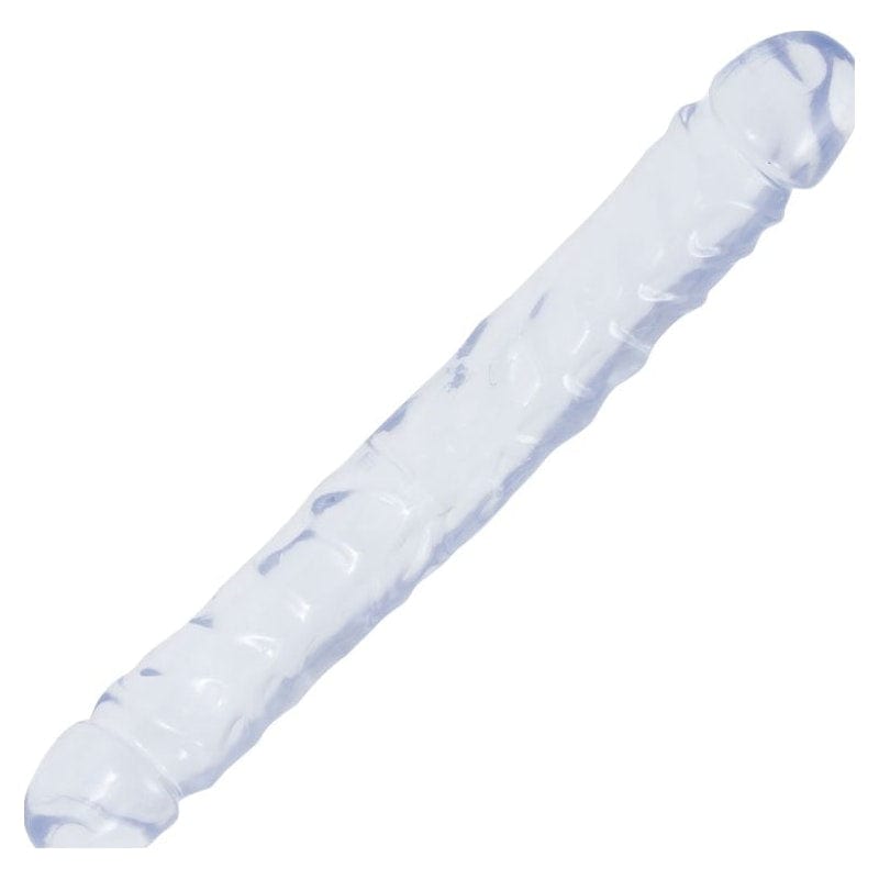 Doc Johnson Crystal Jellies Jr. Double Dong – Soft Flexible 12 Inch Double-Ended Dong